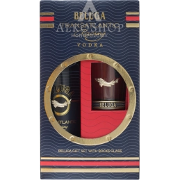 Wódka Beluga Transatlantic 700 ml + szklanka / 40% | Sklep AlkoShop.pl