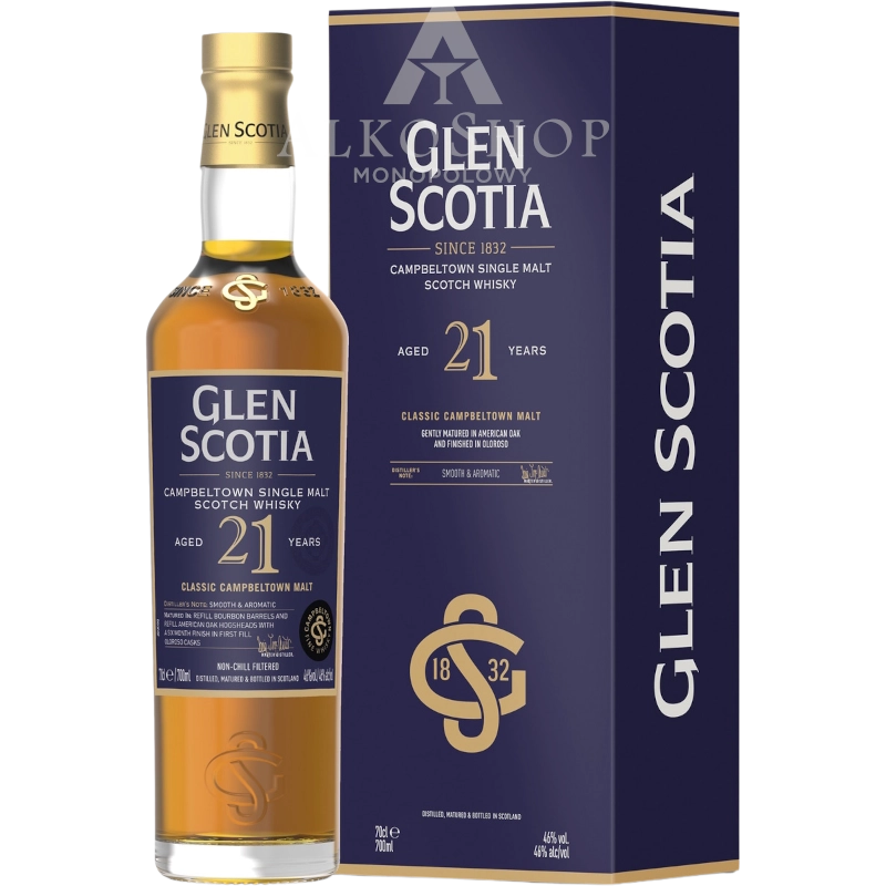 Whisky Glen Scotia 21 yo 700 ml / 46% | Sklep AlkoShop.pl