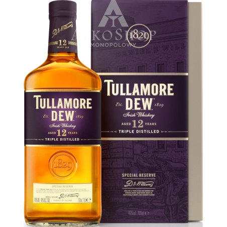 Whiskey Tullamore D.E.W. 12 YO / 0,7l / 40% | Sklep AlkoShop.pl