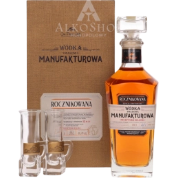 Wódka Smakowa Manufakturowa Rocznikowana 2023 700ml + 2 Kieliszki / 46,4% | AlkoShop.pl