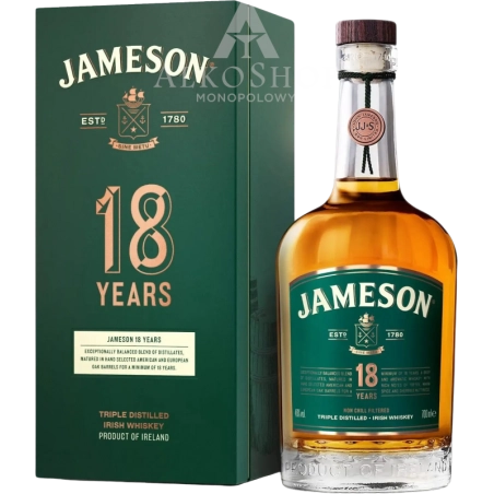 Whiskey Jameson Irish 18YO 700ml / 46% | Sklep AlkoShop.pl