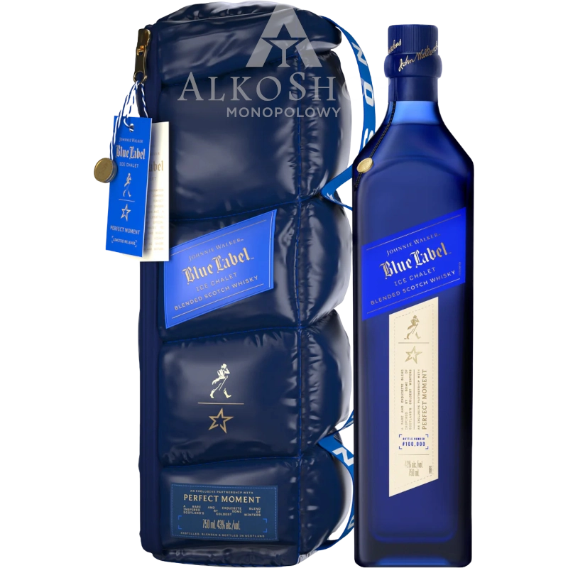 WHISKY JOHNNIE WALKER BLUE LABEL ICE CHALET / 43% / 0,7L