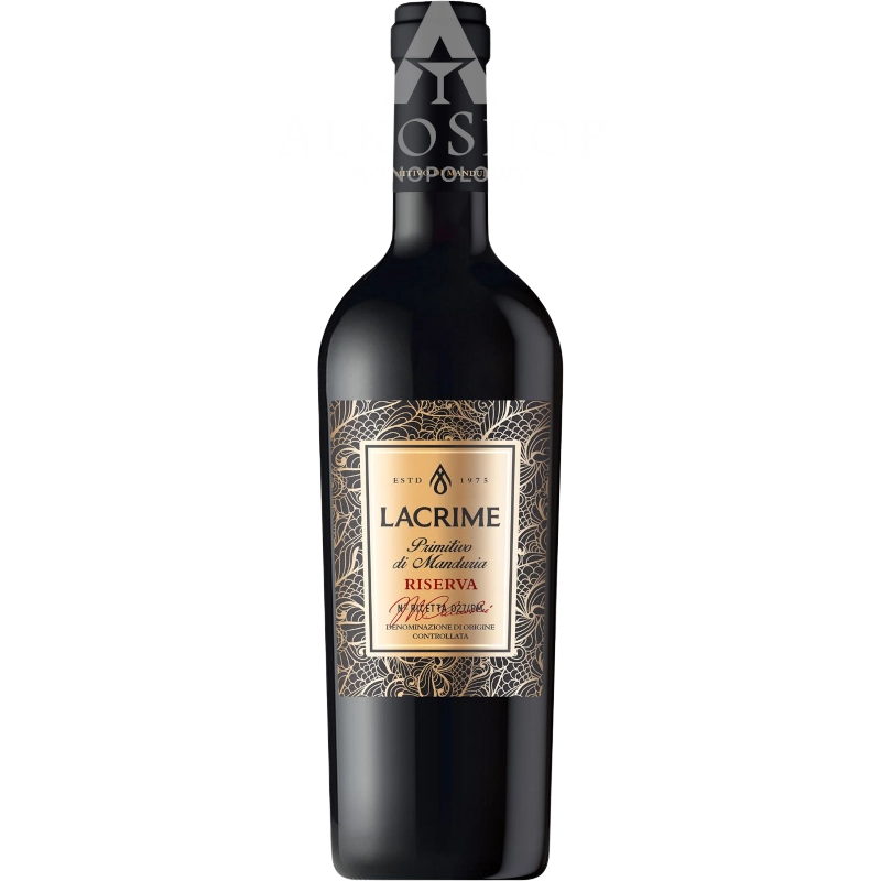 Wino Lacrime Primitivo Riserva 750 ml / 14,5% | Sklep AlkoShop.pl