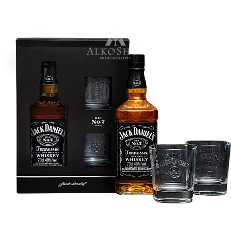 Whiskey Jack Daniel's No.7 700 ml +2 szklanki / 40% | AlkoShop.pl