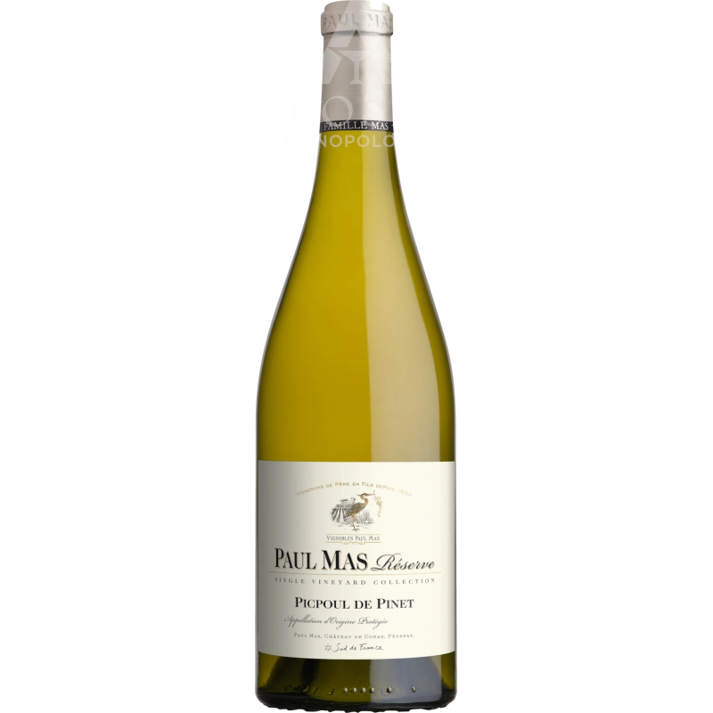 Wino Paul Mas Reserve Picpoul De Pinet 750ml / 13% | Sklep AlkoShop.pl
