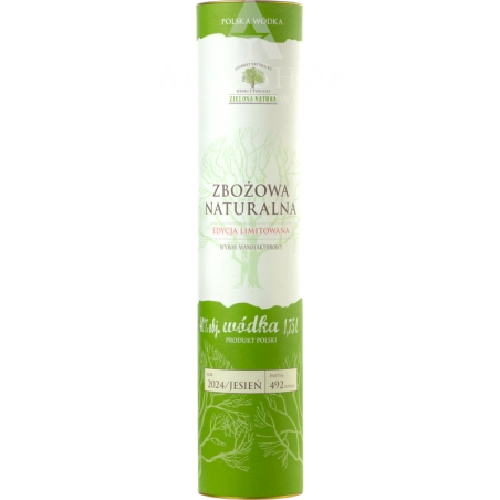 Wódka Zielona Natura Zbożowa Naturalna Tuba 1,75l / 40% | AlkoShop.pl