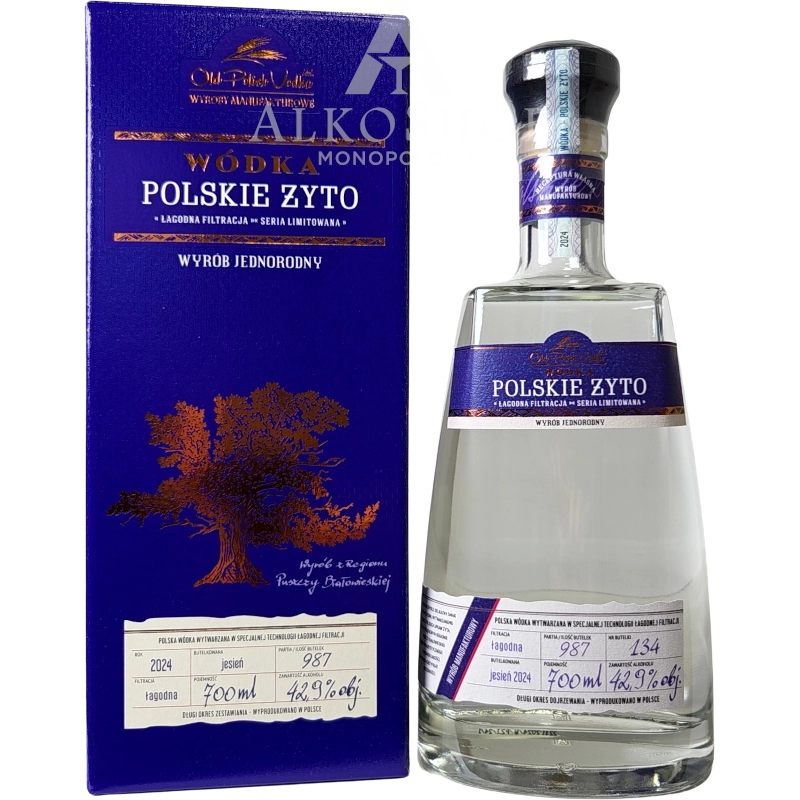 Wódka Polskie Żyto Jesień 2024 700 ml / 42,9% | Sklep AlkoShop.pl