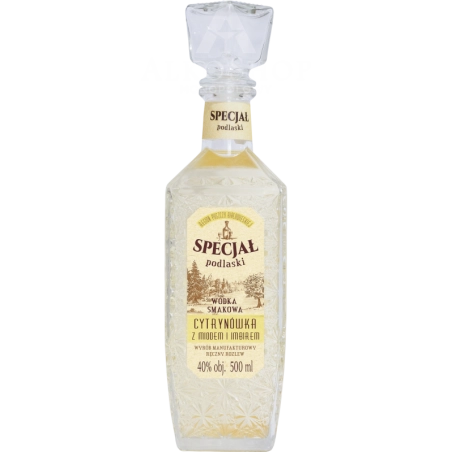 Wódka Specjał Podlaski Cytrynówka z Miodem i Imbirem 500 ml / 40% | AlkoShop.pl