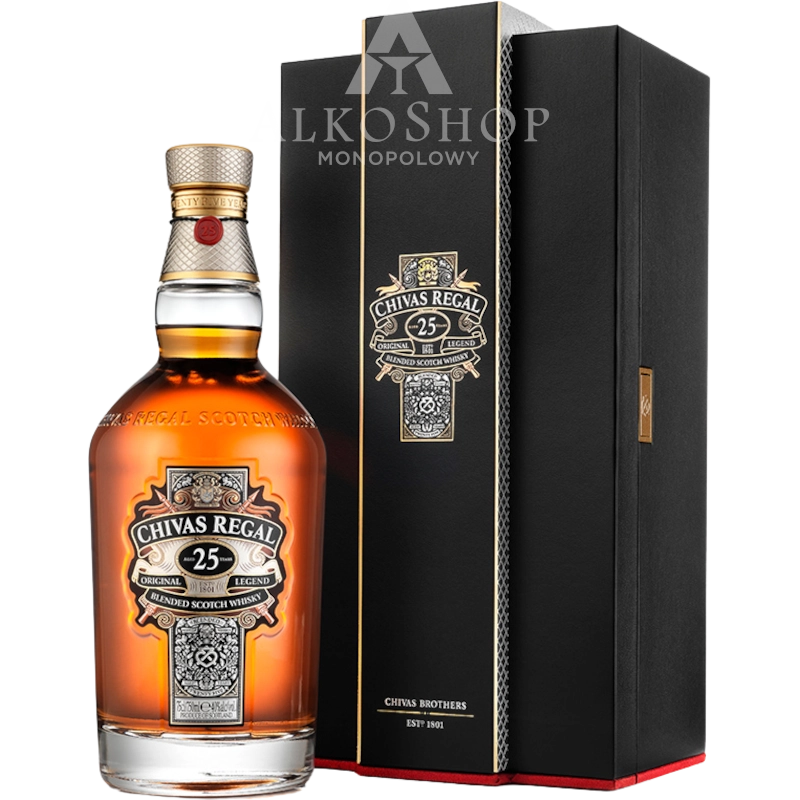 Whisky Chivas Regal 25 yo 700ml / 40% | Sklep AlkoShop.pl