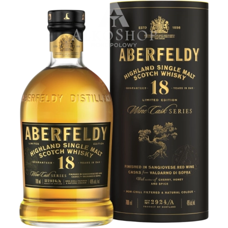 WHISKY ABERFELDY 18YO SANGIOVESE RED WINE CASK / 46% / 0,7L