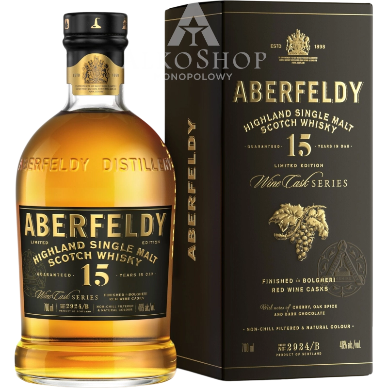 Whisky Aberfeldy 15YO Old Bolgheri Red Wine Cask 700ml / 46% | AlkoShop.pl