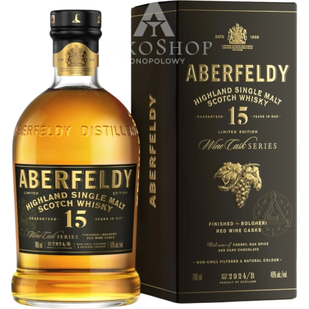 Whisky Aberfeldy 15YO Old Bolgheri Red Wine Cask 700ml / 46% | AlkoShop.pl