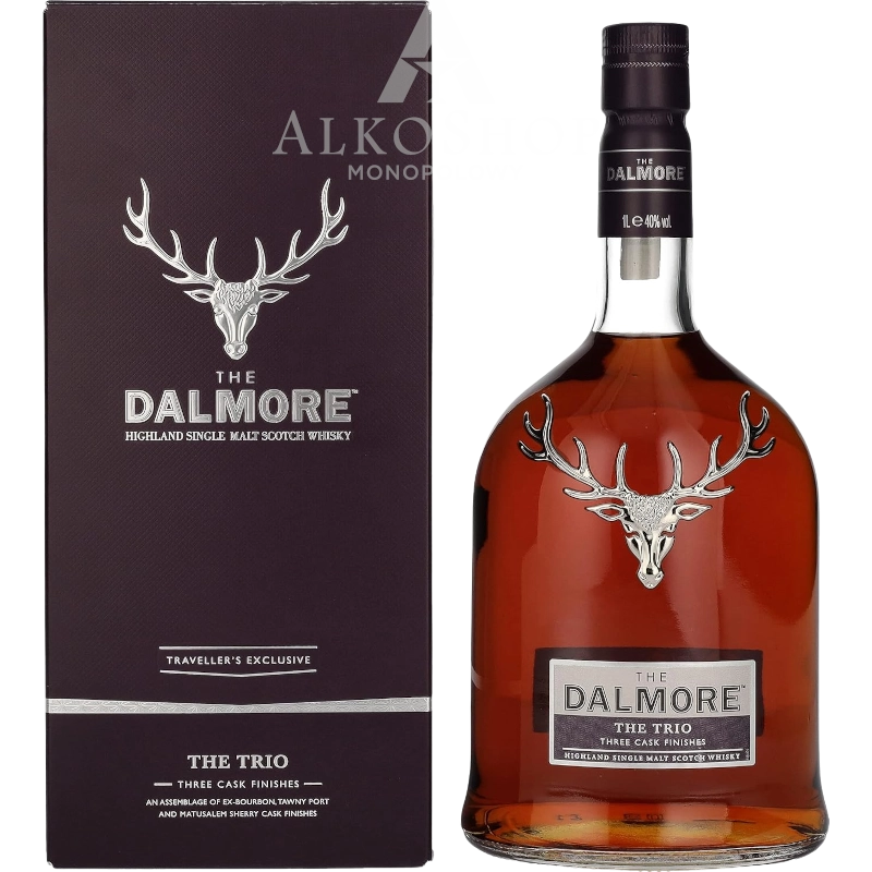 WHISKY DALMORE THE TRIO TRAVELLER'S EXCLUSIVE / 40% / 1L