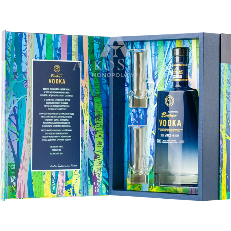WÓDKA BIMBER 2024 / 40% / 0,7L + 2 KIELISZKI