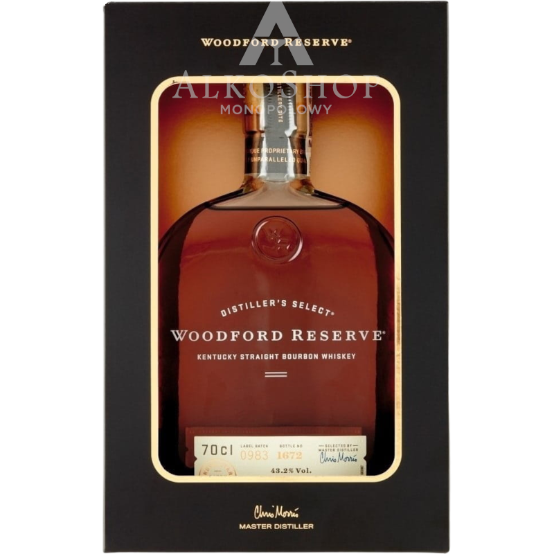 Whiskey Woodford Reserve Straight Bourbon 0,7l / 43,2% | AlkoShop.pl
