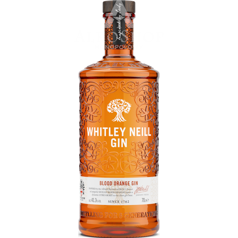 Gin Whitley Neill Blood Orange 700 ml / 41,3% | Sklep AlkoShop.pl
