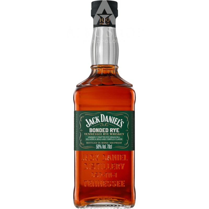 WHISKEY JACK DANIEL'S BONDED RYE BOTTLED-IN-BOND 100 PROOF / 50% / 0,7L