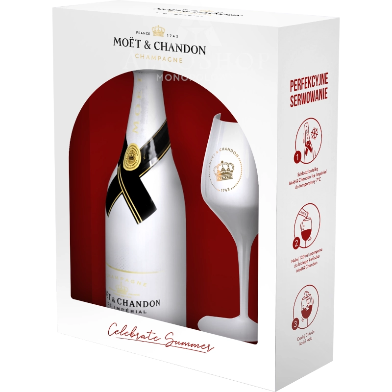 SZAMPAN MOET & CHANDON ICE IMPERIAL / 12% / 0,75L +KIELISZEK