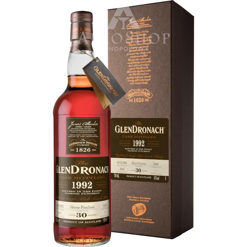 Whisky Glendronach 1992 30 yo 700 ml / 56% | Sklep AlkoShop.pl