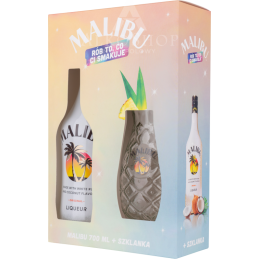 Likier Malibu 700 ml + Szklanka / 18% | Sklep AlkoShop.pl
