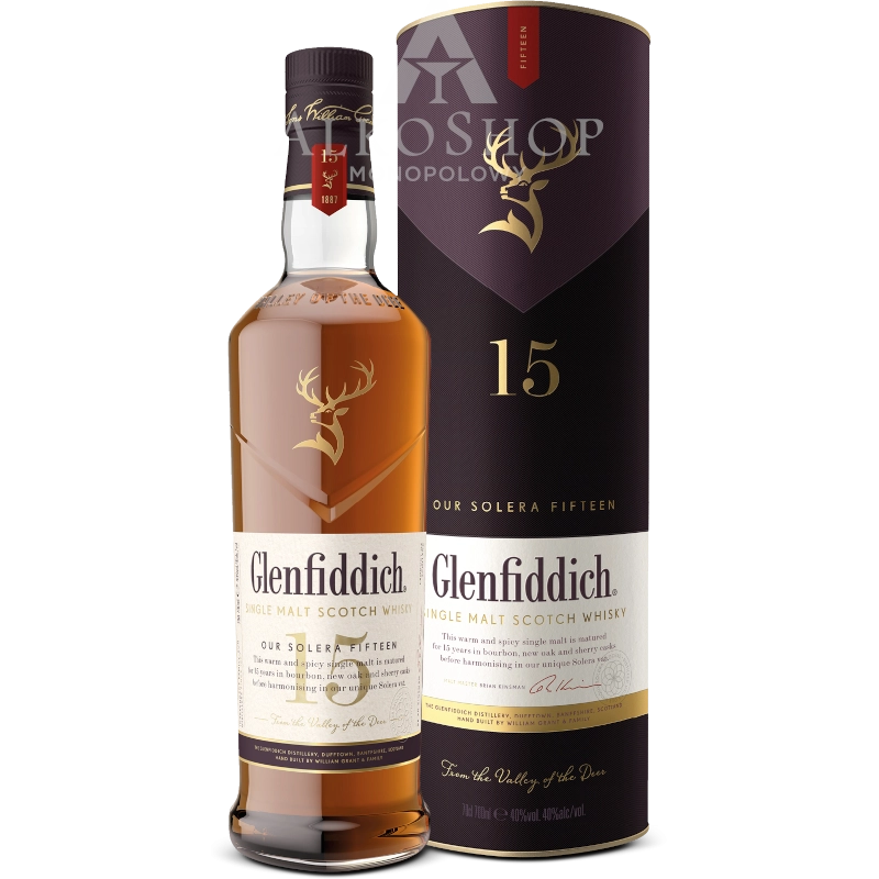Whisky Glenfiddich 15yo Our Solera Fifteen 0,7l / 40% | AlkoShop.pl