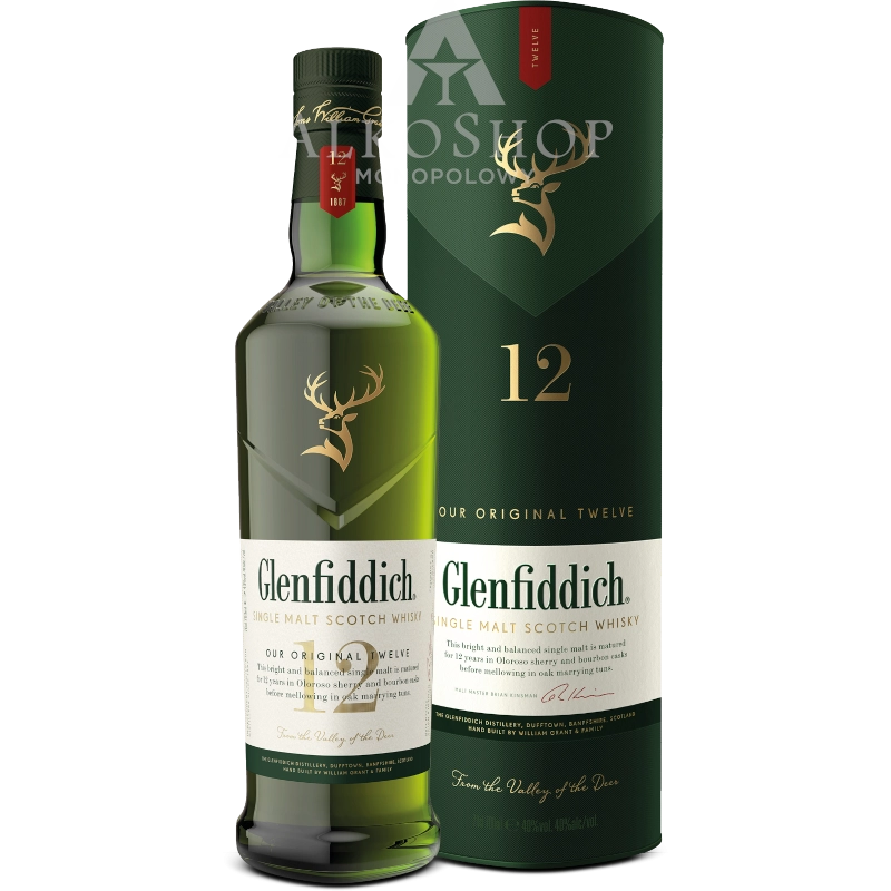 Whisky Glenfiddich 12yo 0,7l / 40% | Sklep AlkoShop.pl