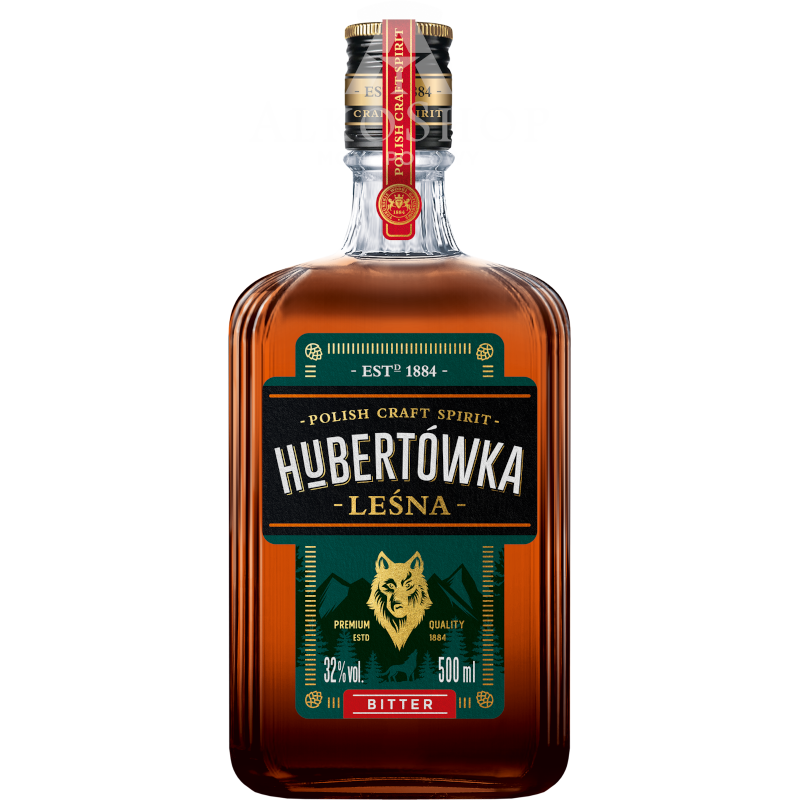 Wódka Hubertówka Leśna Bitter 500 ml / 32% | Sklep AlkoShop.pl