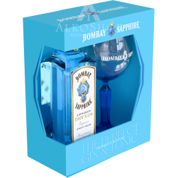 GIN BOMBAY SAPPHIRE / 40% / 0,7L +KIELISZEK