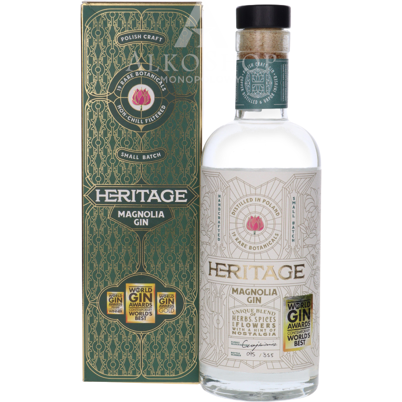 Gin Heritage Magnolia 500ml / 47% | Sklep AlkoShop.pl