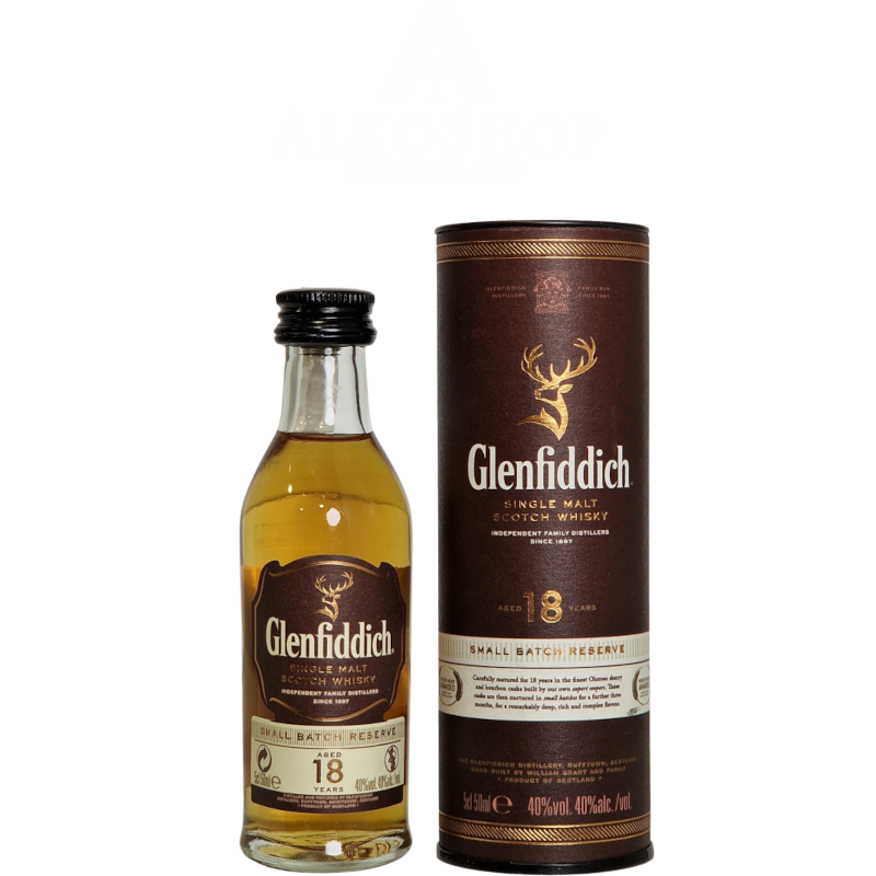 Whisky Glenfiddich 18 yo Small Batch Reserve 50 ml / 40% | AlkoShop.pl