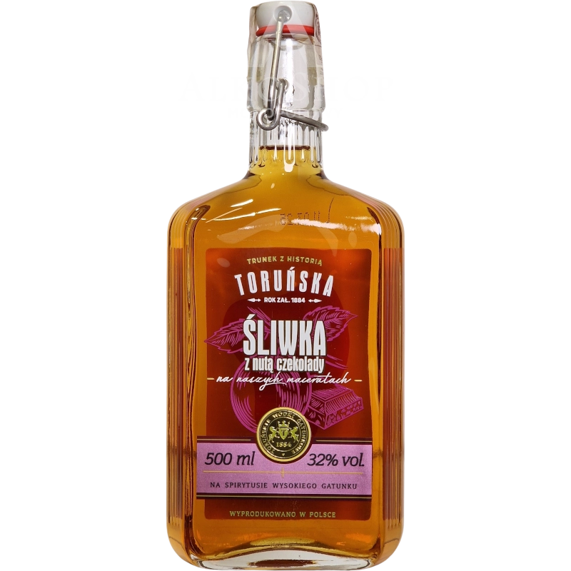 Wódka Toruńska Śliwka z Nutą Czekolady 500 ml / 32% | AlkoShop.pl
