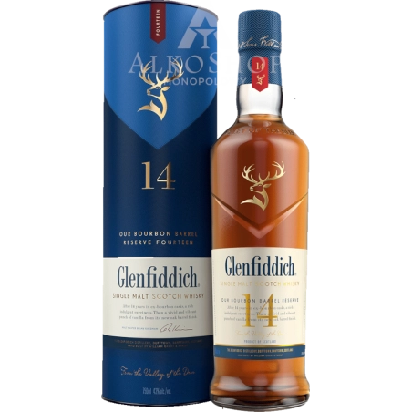 Whisky Glenfiddich 14yo Our Bourbon Barrel Reserve 0,7l / 43% | AlkoShop.pl