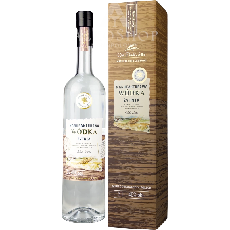 Wódka Manufakturowa Żytnia 3l / 40% | Sklep AlkoShop.pl