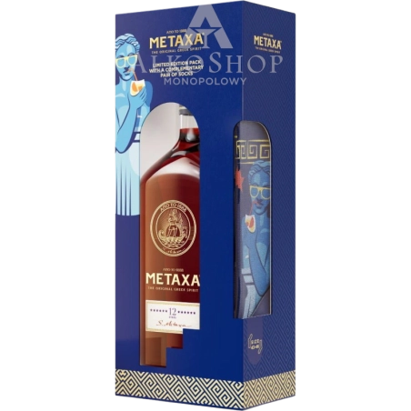 Brandy Metaxa 12* + Skarpety 700 ml / 40% | Sklep AlkoShop.pl