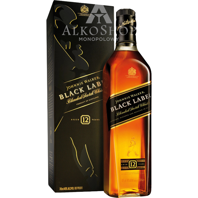 Whisky Johnnie Walker Black Label Karton 700 ml / 40% | AlkoShop.pl