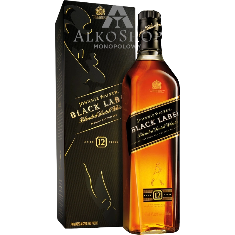 Whisky Johnnie Walker Black Label Karton 700 ml / 40% | AlkoShop.pl
