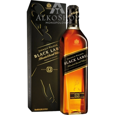 Whisky Johnnie Walker Black Label Karton 700 ml / 40% | AlkoShop.pl