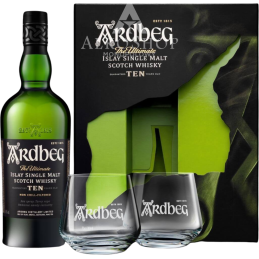WHISKY ARDBEG 10YO / 46% / 0,7L +2 SZKLANKI
