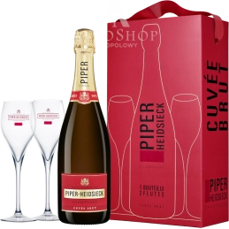CHAMPAGNE PIPER HEIDSIECK CUVEE BRUT / 12% / 0,75L +2 KIELISZKI