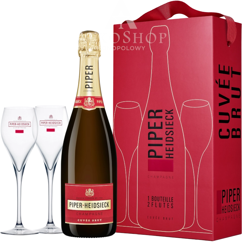 CHAMPAGNE PIPER HEIDSIECK CUVEE BRUT / 12% / 0,75L +2 KIELISZKI