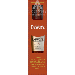 Whisky Dewar's 12 yo 700 ml + szklanka / 40% |Sklep AlkoShop.pl