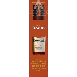 Whisky Dewar's 12 yo 700 ml + szklanka / 40% |Sklep AlkoShop.pl
