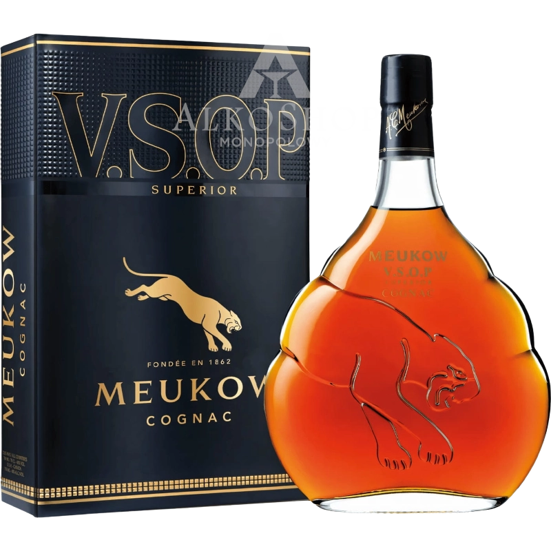 Cognac Meukow VSOP Clear Panther 700 ml / 40% | Sklep AlkoShop.pl