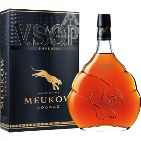 Cognac Meukow VSOP Clear Panther 700 ml / 40% | Sklep AlkoShop.pl