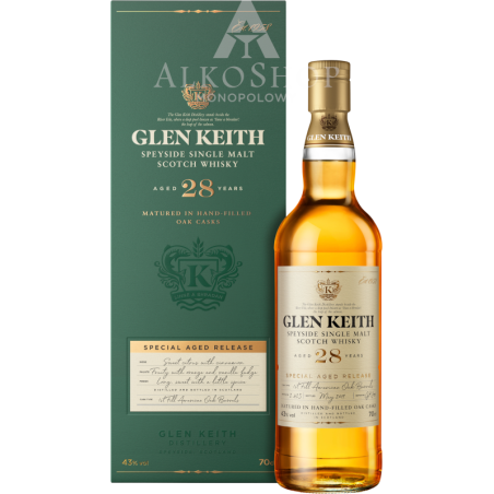 WHISKY GLEN KEITH 28YO / 43% / 0,7L