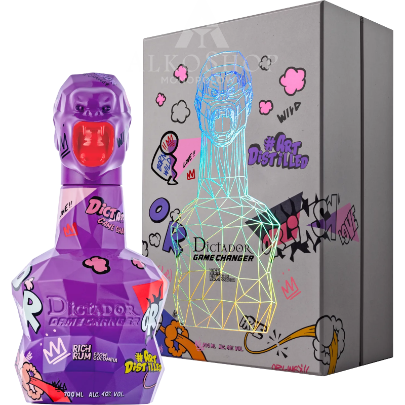 RUM DICTADOR GAME CHANGER VIOLET / 40% / 0,7L KARTON