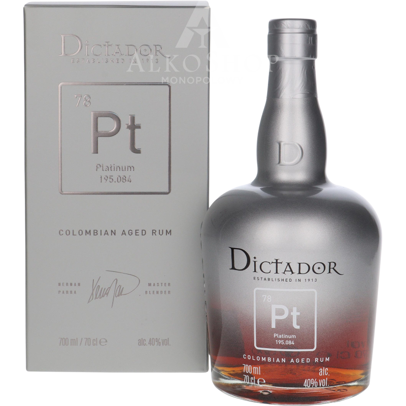 RUM DICTADOR PLATINUM / 40% / 0,7L