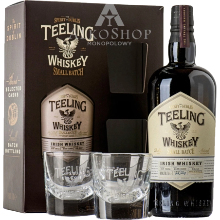 WHISKEY TEELING SMALL BATCH RUM CASKS / 46% / 0,7L +2 SZKLANKI
