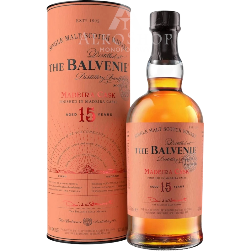 Whisky The Balvenie 15yo Madeira Cask Finish 700 ml / 43% | AlkoShop.pl