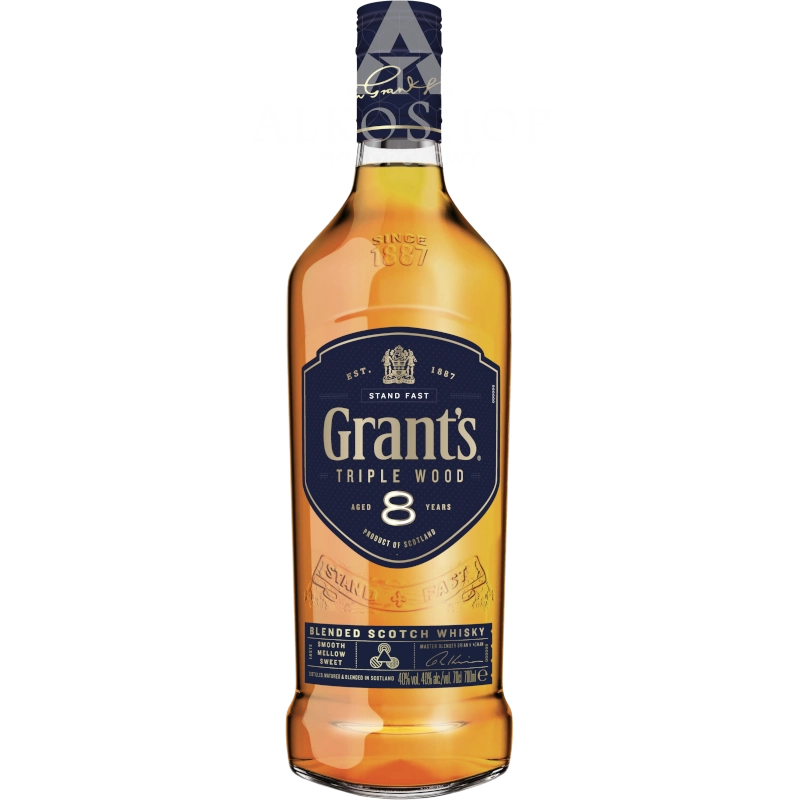 Whisky Grant's Triple Wood 8yo 0,7l / 40% | Sklep AlkoShop.pl